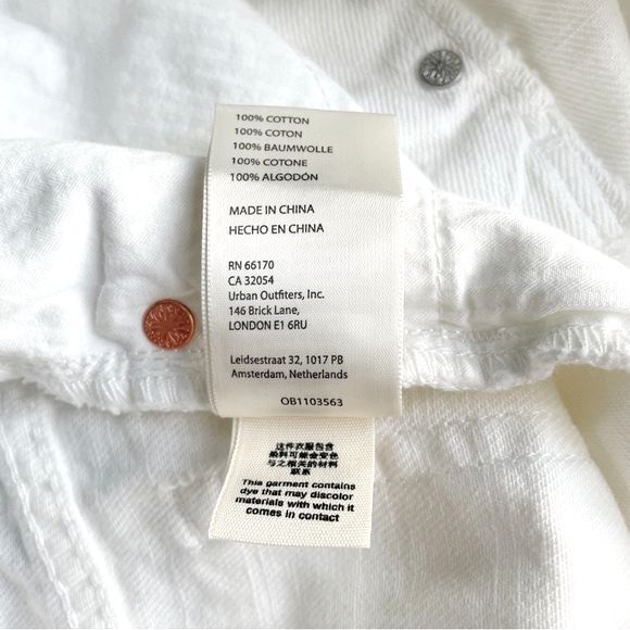 NWT Free People Loving Good Vibrations White Distressed Jean Shorts Size 27 NEW - Picture 15 of 16